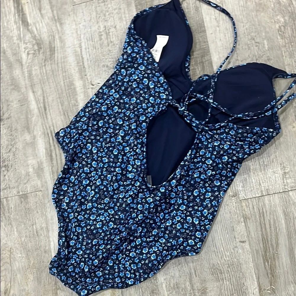 Old Navy Classic Blue One Piece Swimsuit‎ with Sweetheart Neckline XXL plus size